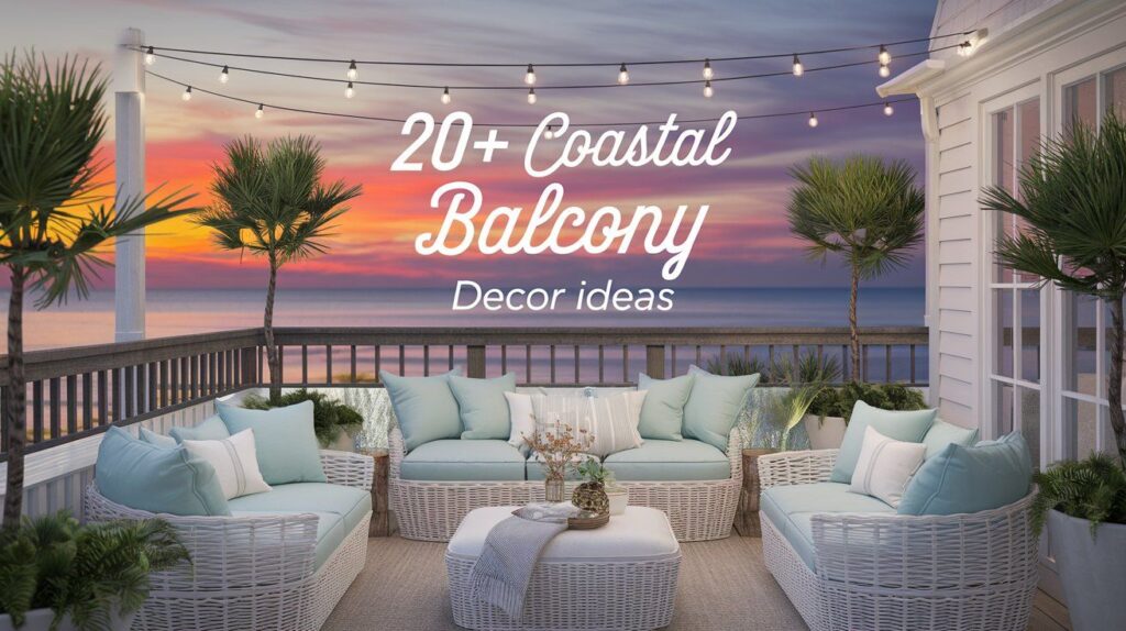 Coastal Balcony Decor Ideas: 20+ You’ll Love - Luxe Home Decors