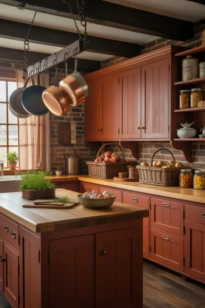 Rustic Red Kitchen Ideas