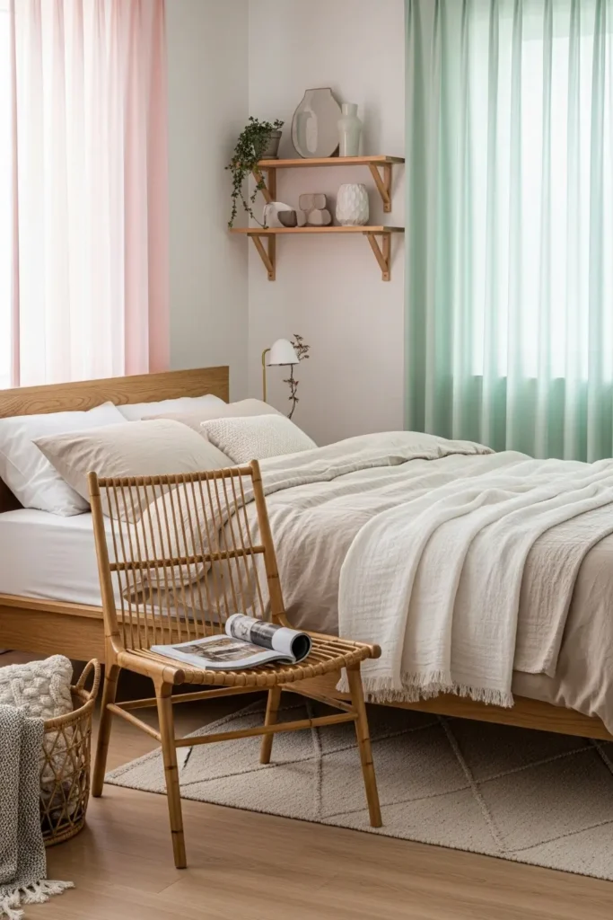 Natural Wood Accents and Furniture