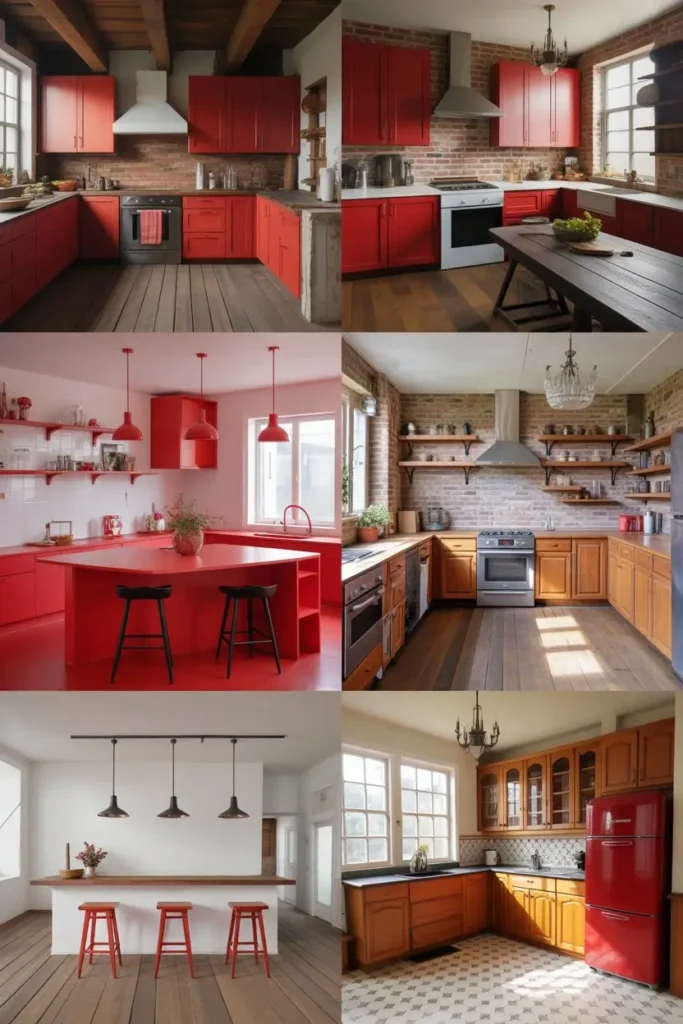 Kitchen Decor Theme Ideas with Red