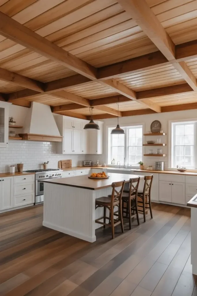 Warm Wood Open Ceilings