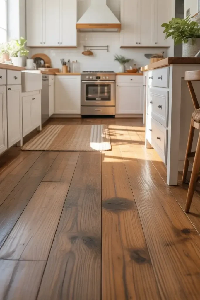 Highlight Floors With Warm Wood