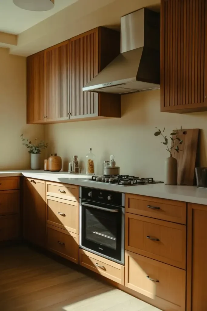Layer Wood With Neutral Walls