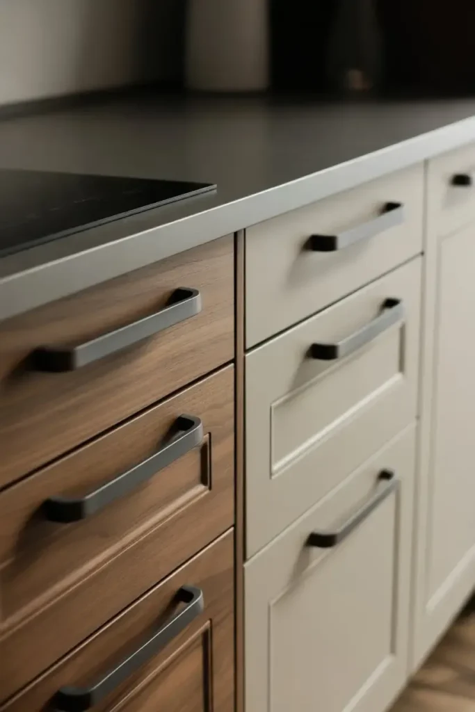 Combine Warm Wood With Brass