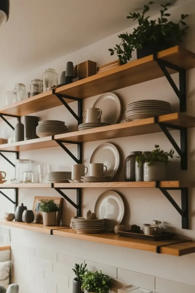 Wood Shelving for Easy Storage