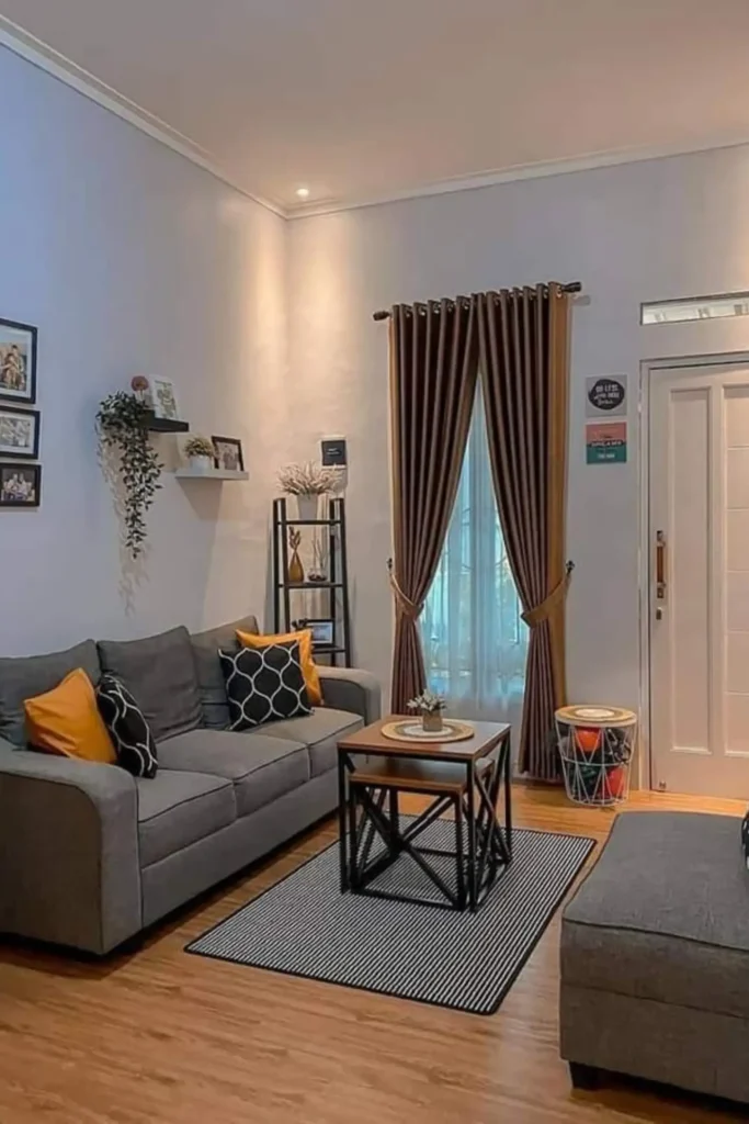 black living room  