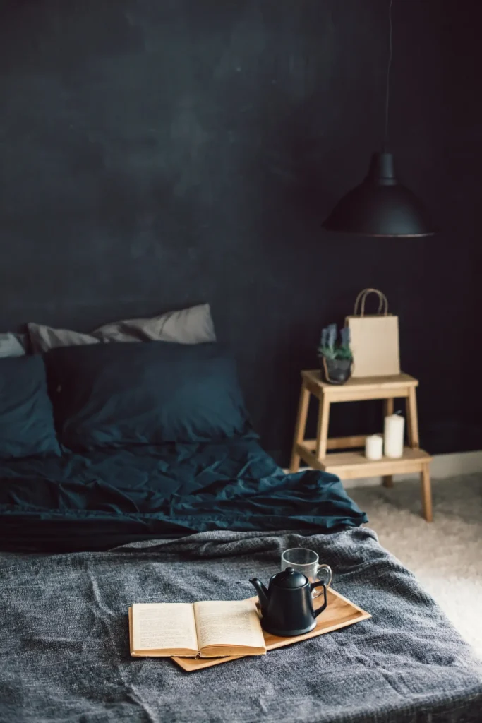 rust and black decor