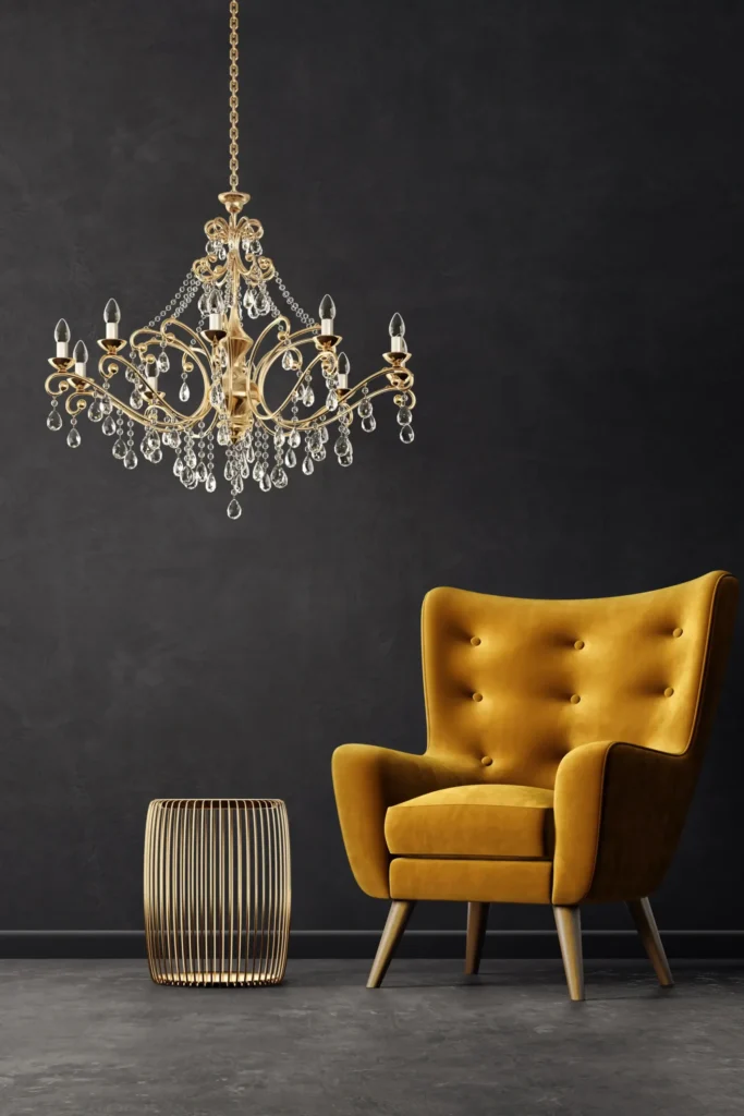 rust and black decor