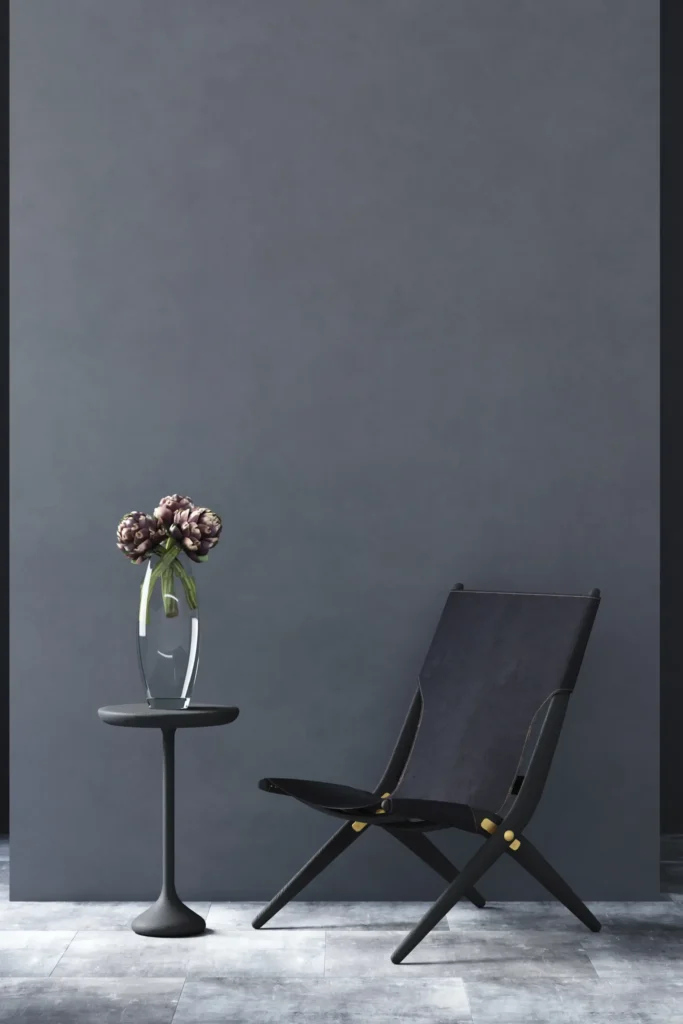 black and rust living room
