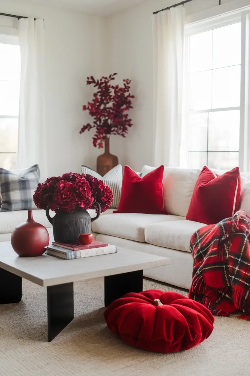 Living Room Fall Decor Ideas