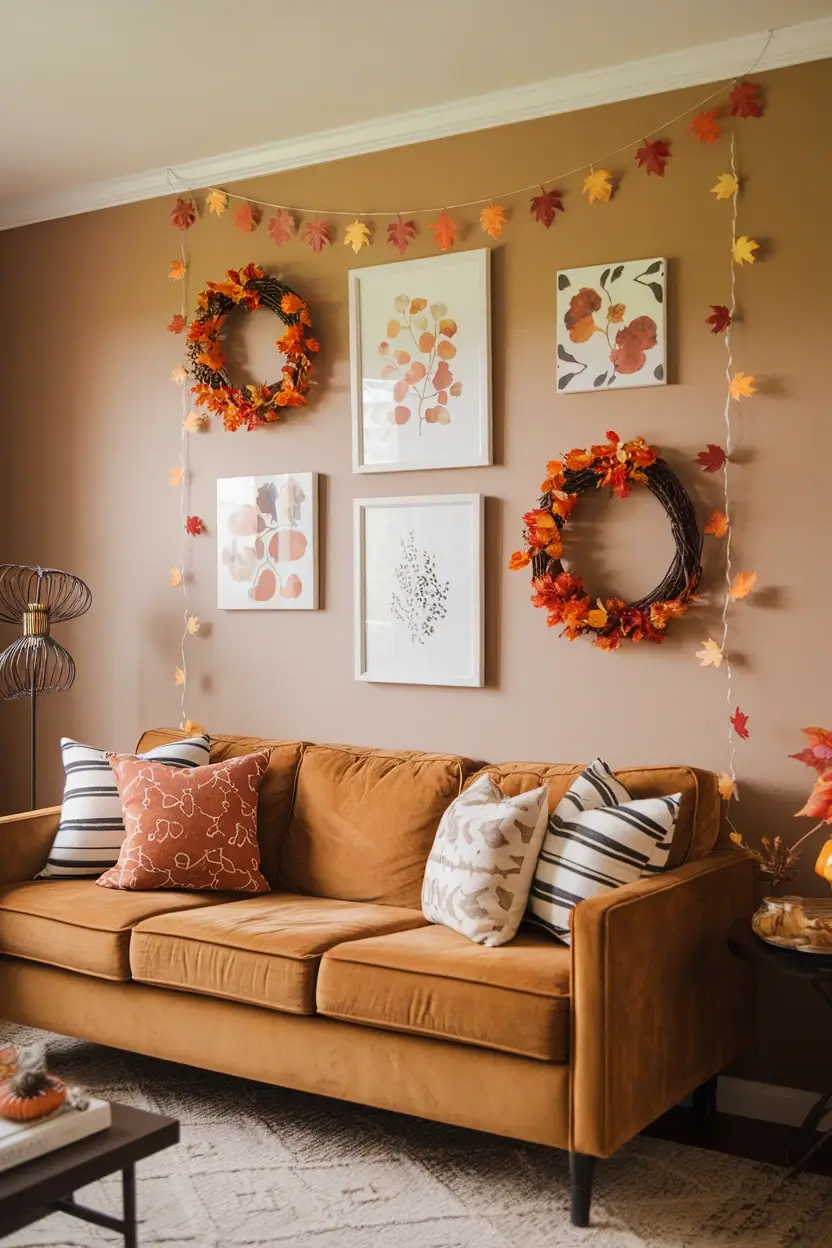 Living Room Fall Decor Ideas