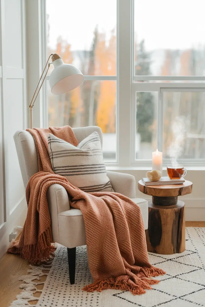 Living Room Fall Decor Ideas