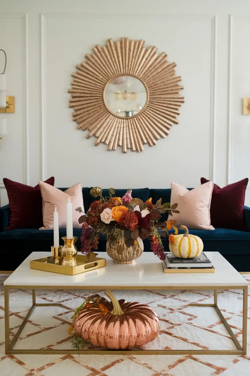 Living Room Fall Decor Ideas
