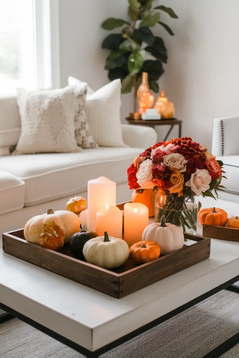 Fall Living Room Table Decor