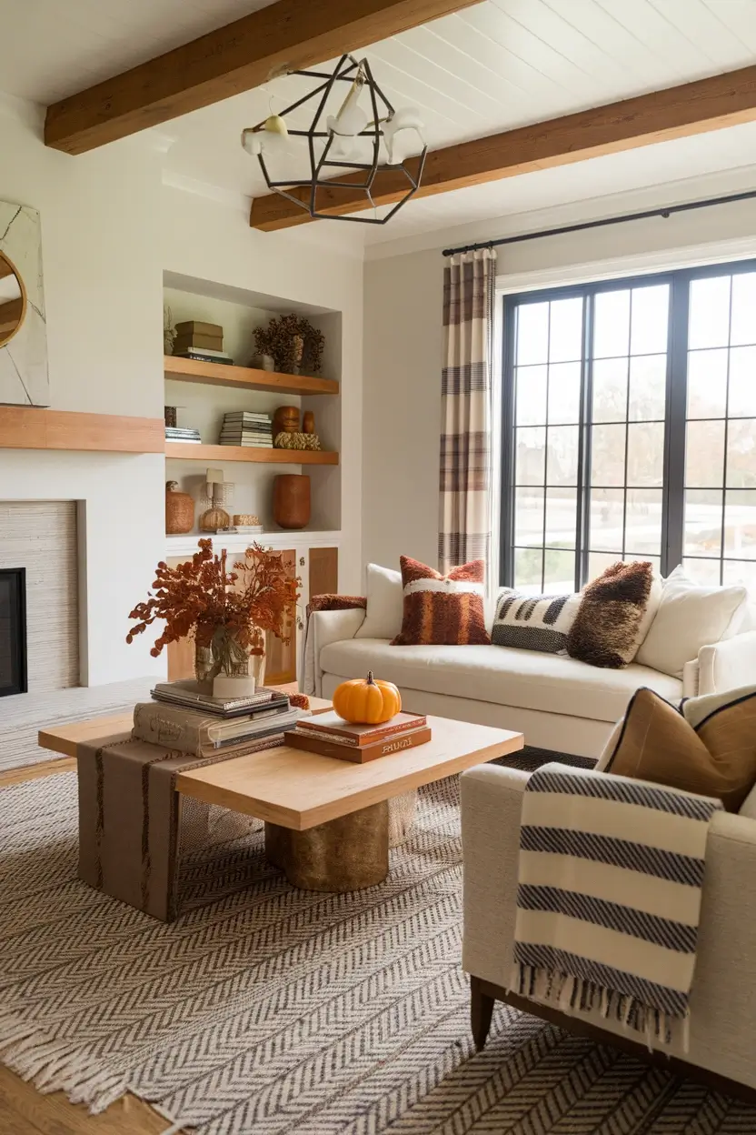 Living Room Fall Decor Ideas
