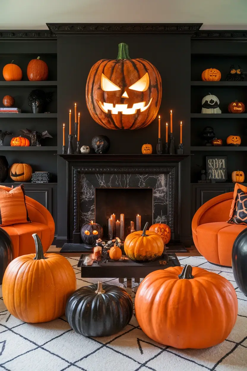 Living Room Fall Decor Ideas