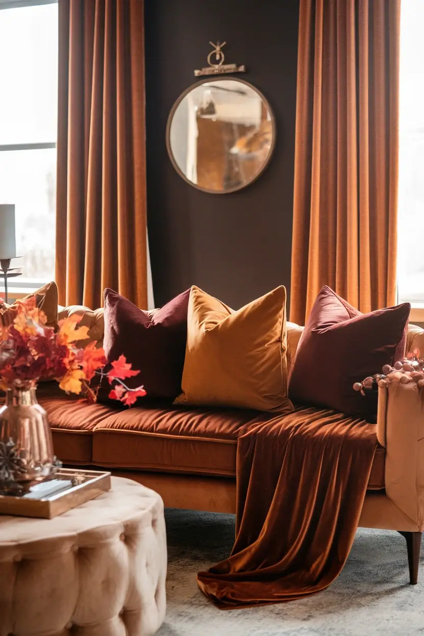 Living Room Fall Decor Ideas
