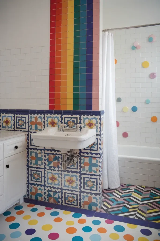 Dopamine Decor Bathroom Tiles