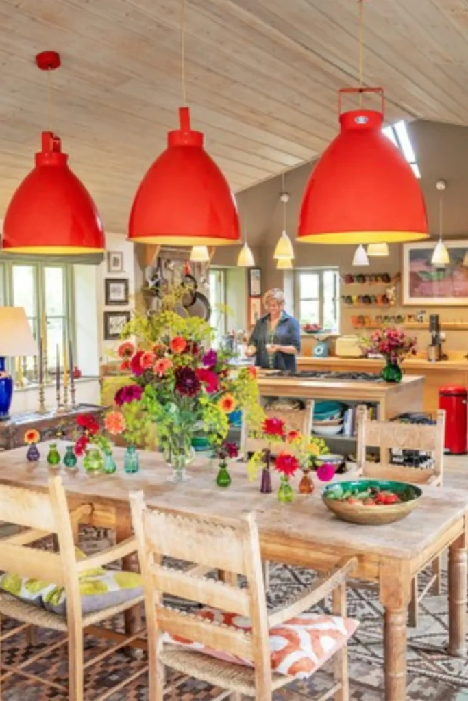Dopamine Decor Kitchen with Colorful Lights