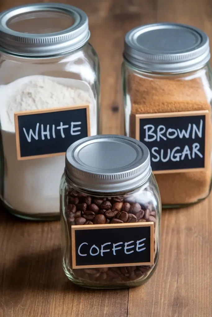 Add Chalkboard Pantry Labels
