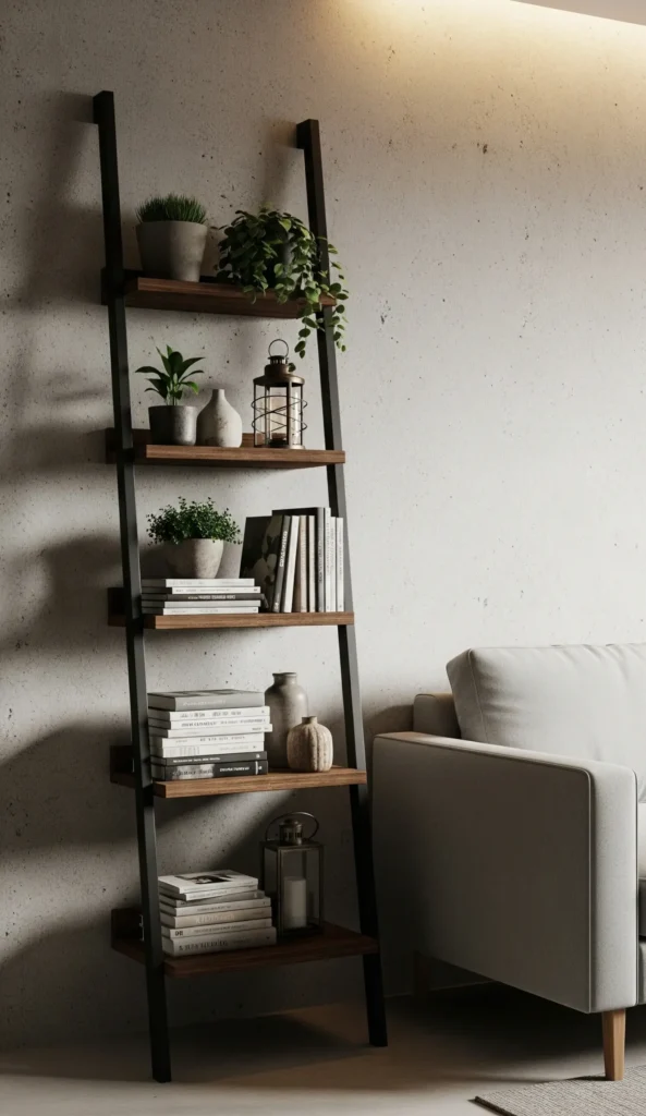 Try a Ladder Shelf