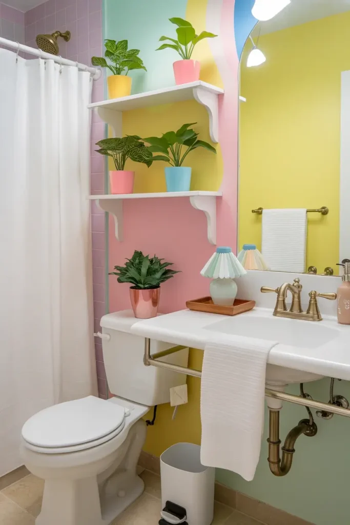Add Plants in bathroom