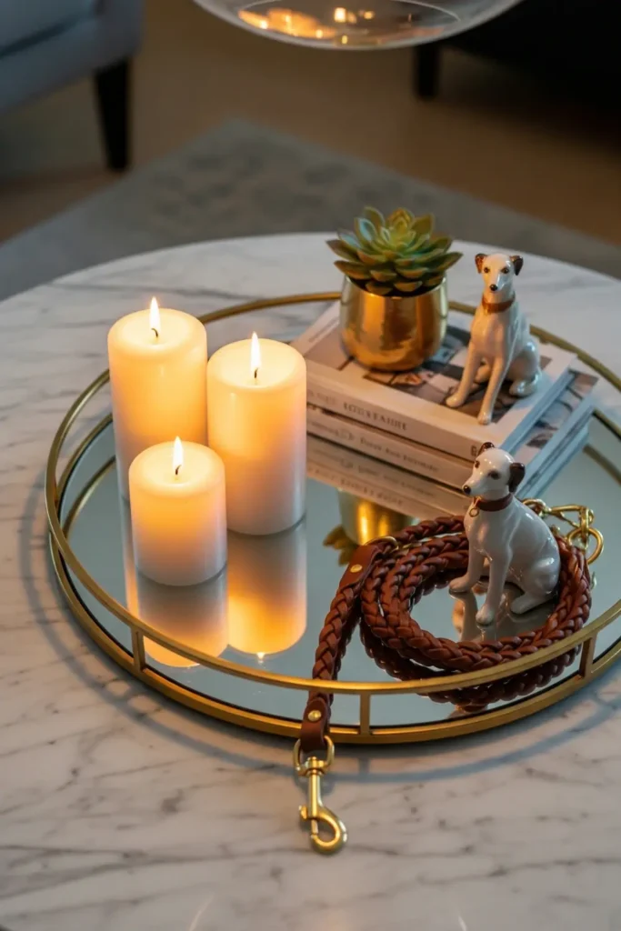Add Glam Trays for Organization