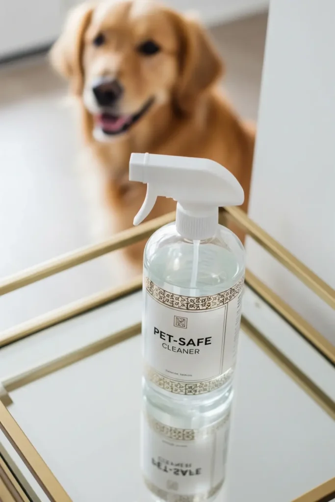 Use Pet-Safe Cleaning Sprays