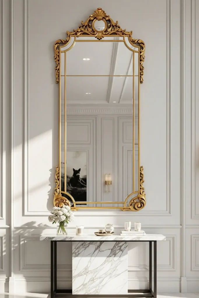 Use Large Glam Mirrors