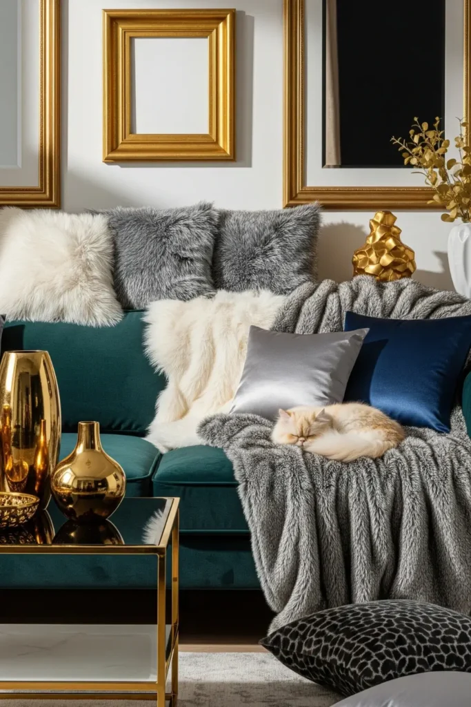 Mix Soft Fabrics with Shine