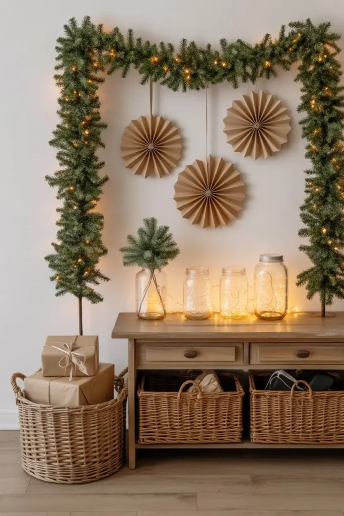 Small Entryway Christmas Decor Ideas