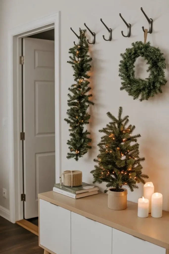 Small Entryway Christmas Decor Ideas