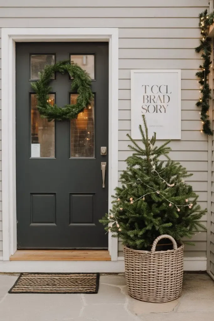 Small Entryway Christmas Decor Ideas