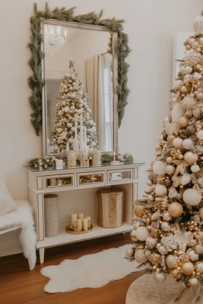 Small Entryway Christmas Decor Ideas