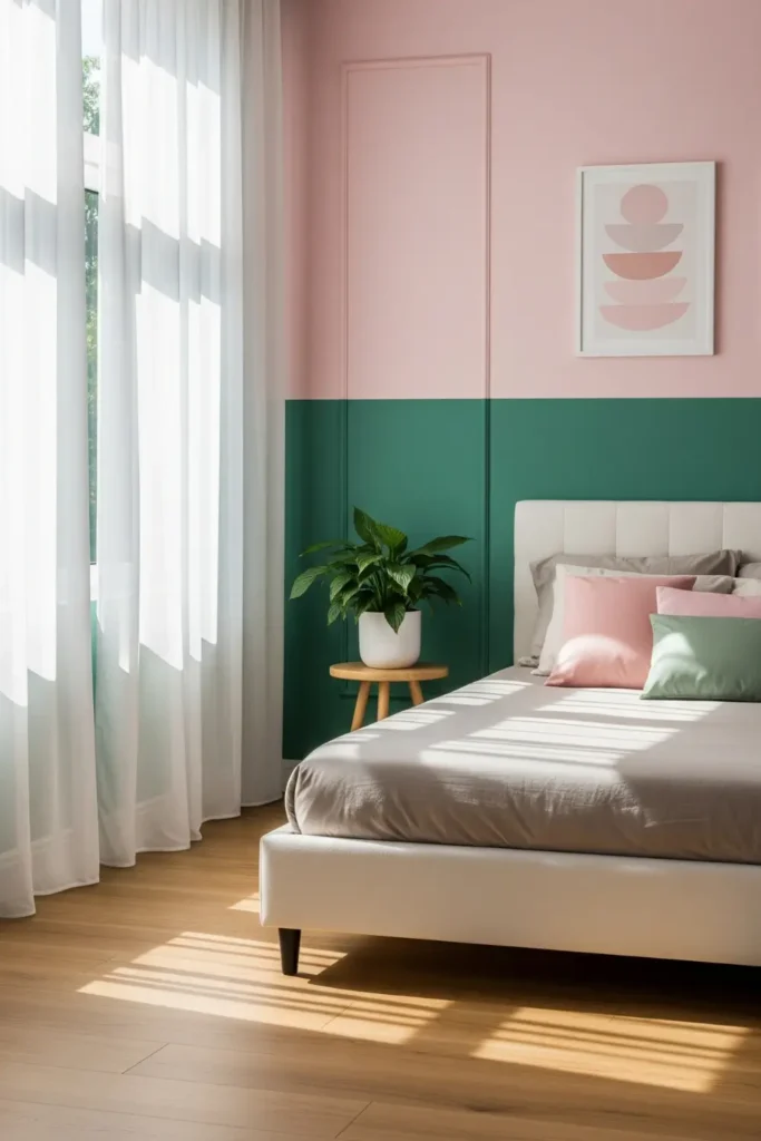  Pastel Pink and Mint Green Walls