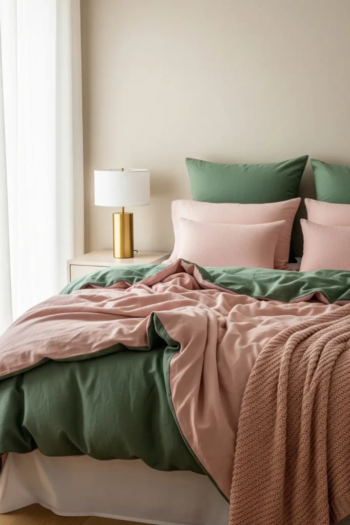 Pink and Green Bedding Sets for Instant Transformation