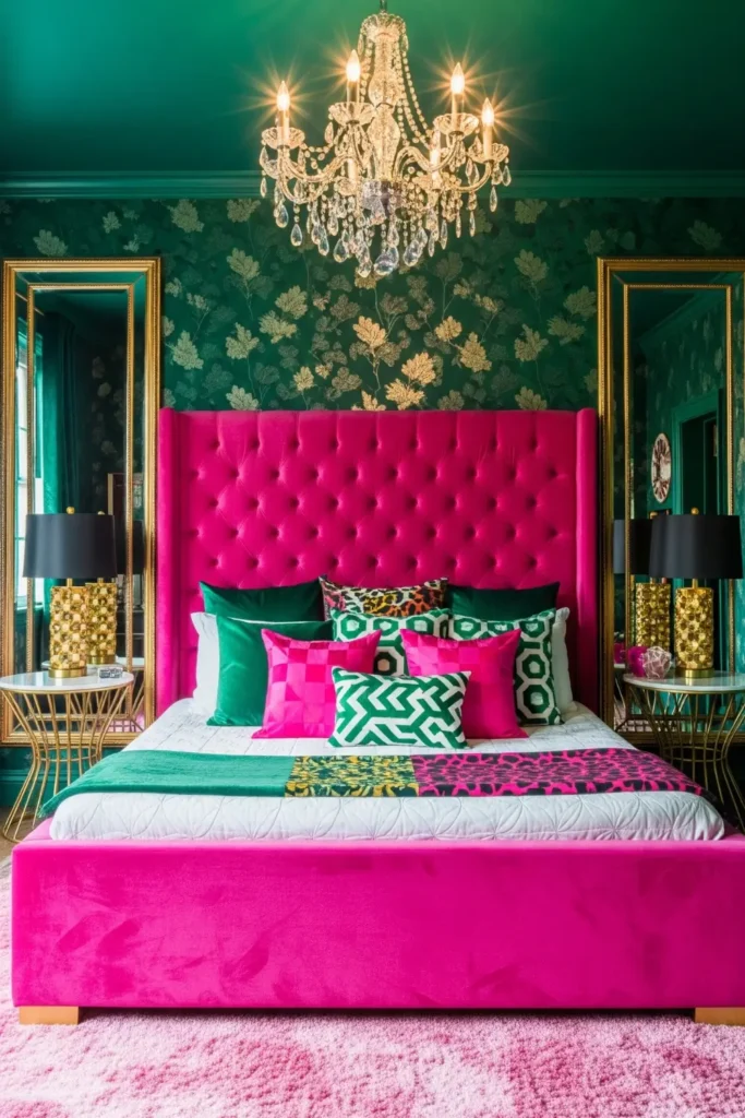 Pink and Green Bedroom Decor Ideas