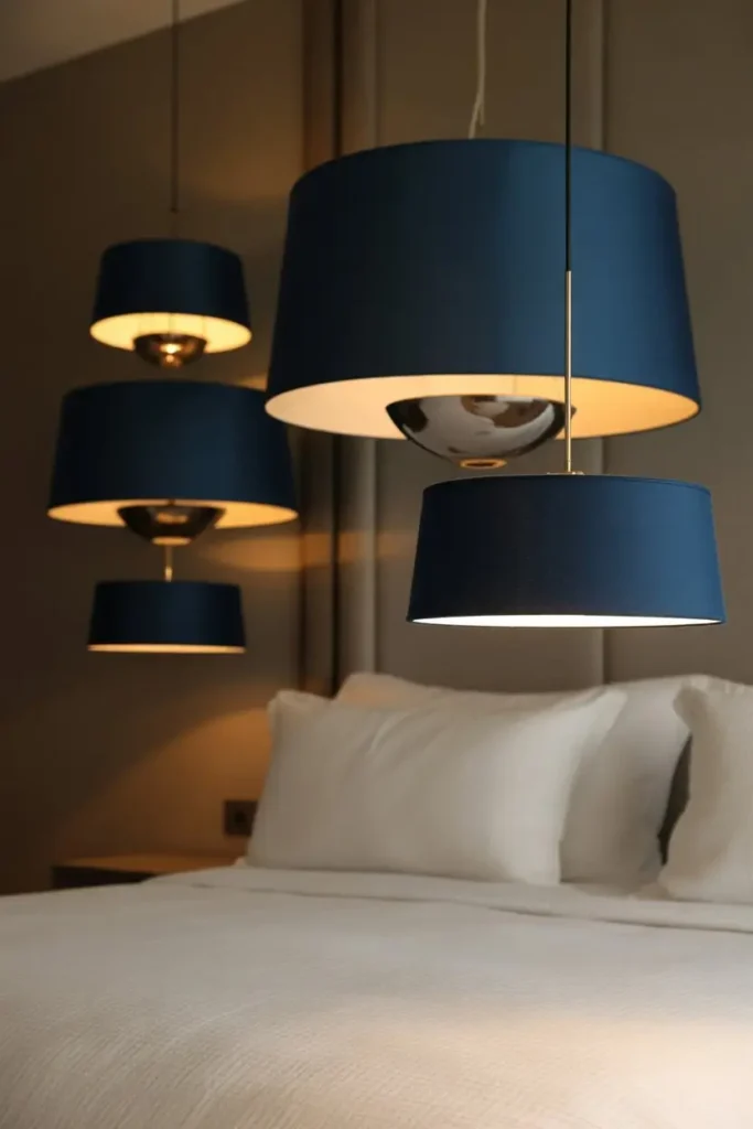 Navy and Green Bedroom Decor 