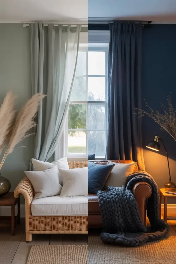 Navy and Green Bedroom Decor 