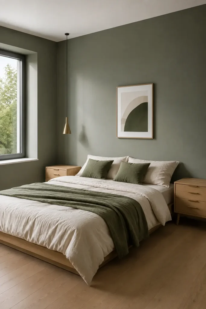 Modern Green and Gold Bedroom Ideas