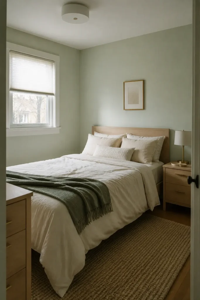 Light Green and Gold Bedroom Ideas