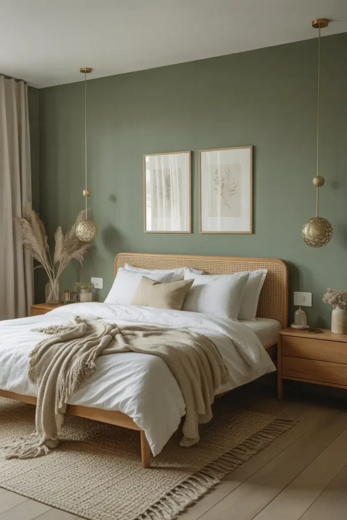 Green and Gold Bedroom Ideas 