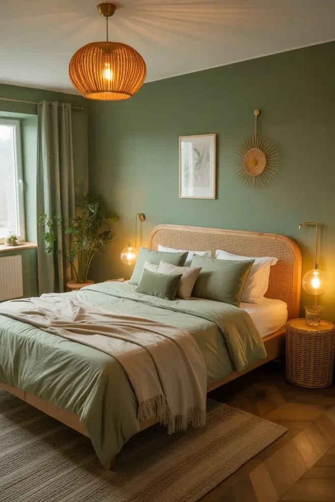Green and Gold Bedroom Ideas 
