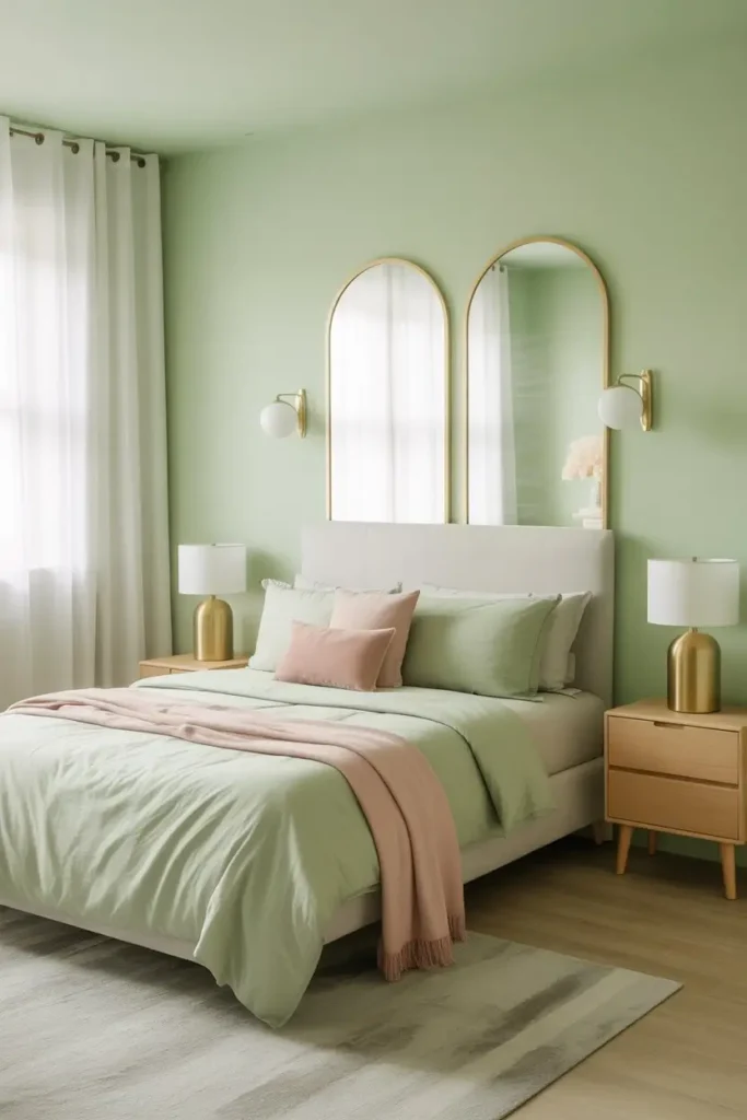 Green and Gold Bedroom Ideas 