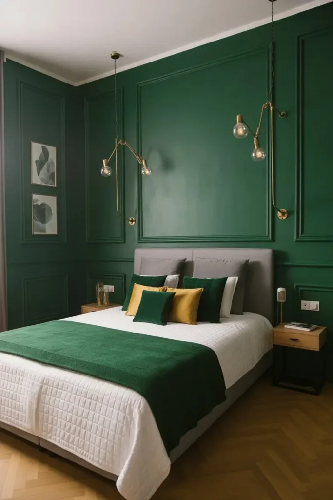 Green and Gold Bedroom Ideas 