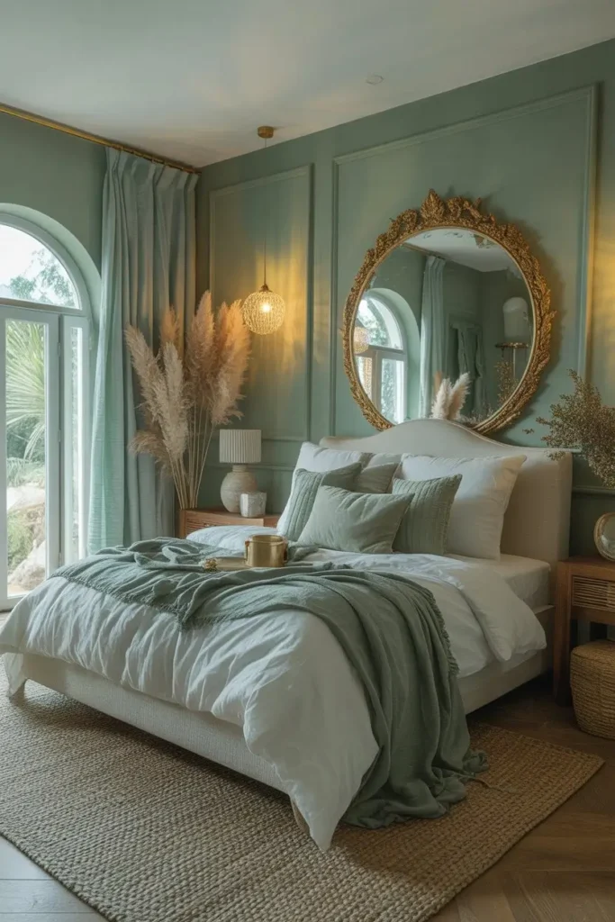 Sage Green and Gold Bedroom Ideas