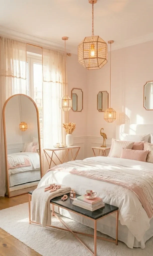White and Gold Bedroom Decor Ideas