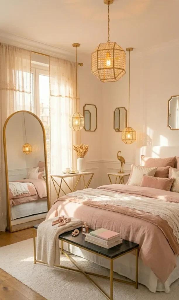 White and Gold Bedroom Decor Ideas