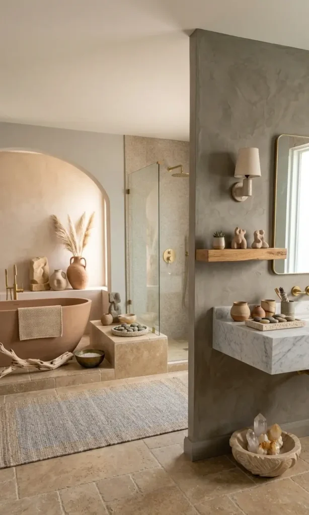 Grey and Beige Bathroom Ideas