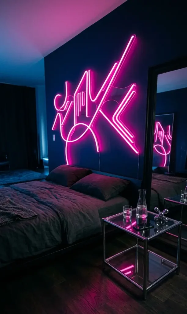 Navy Blue and Pink Bedroom Ideas